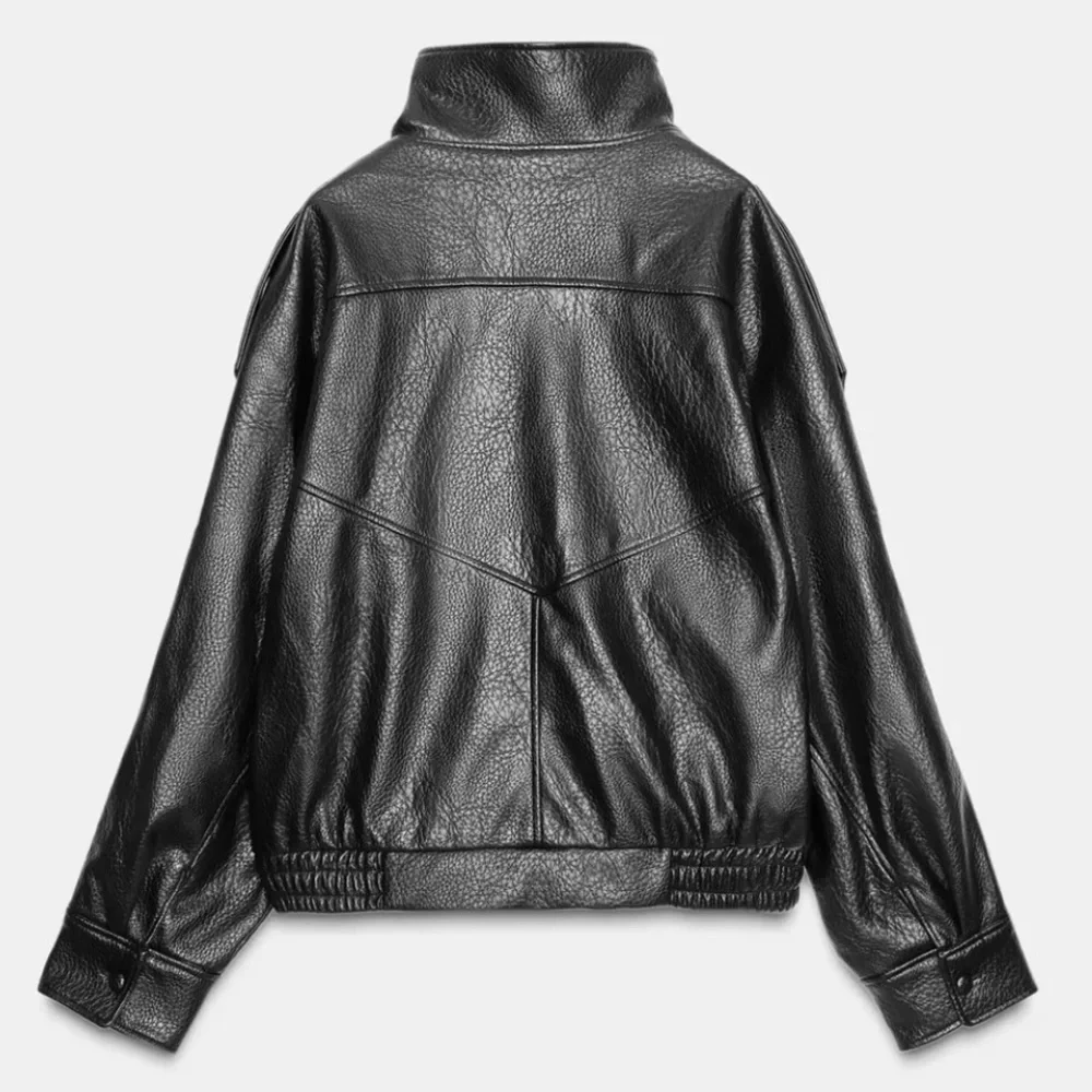 Zara Viral faux Leather Jacket - Picture 2 of 4